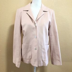 Eileen Fisher M Light Pink Textured Blazer Jacket